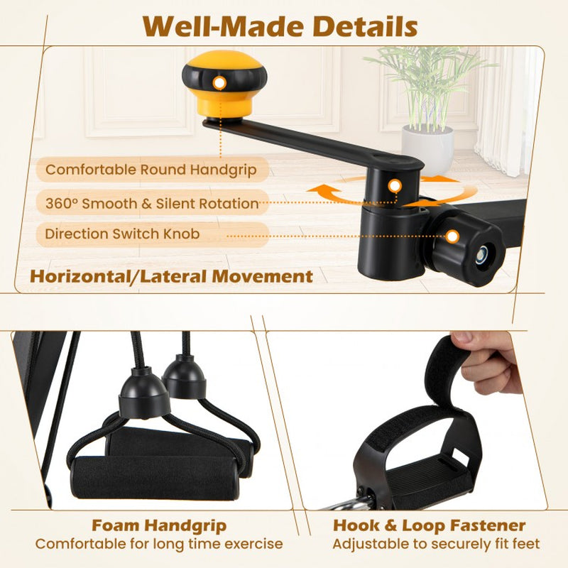 Folding Pedal Exercise Bike with Adjustable Resistance
